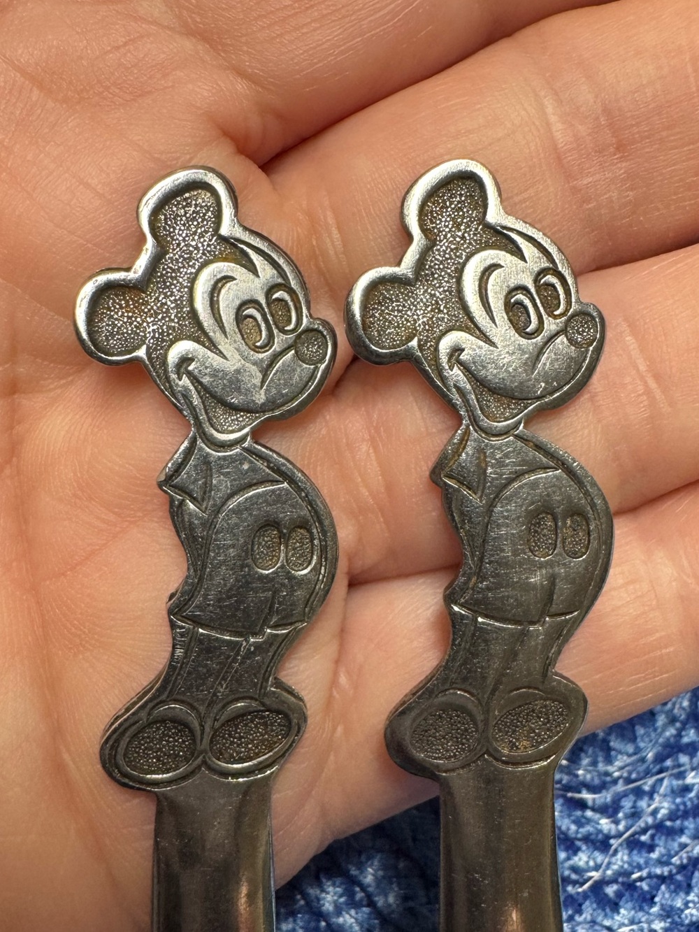 Walt Disney Productions Mickey Long Stainless Steel Child's Spoon By Bonny Japan